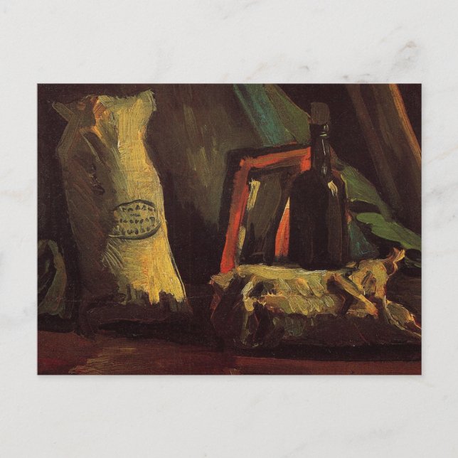 Två säckar och en Flaska av Vincent van Gogh Vykort (Framsida)