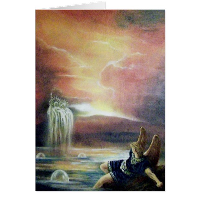 TVÅ SAINT JOHN OCH FALLEN ANGEL HÄLSNINGSKORT (Framsidan)