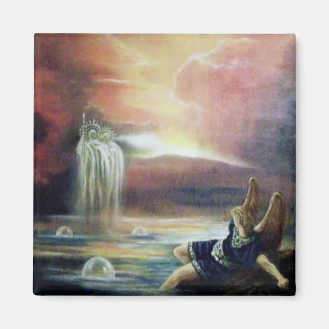 TVÅ SAINT JOHN OCH FALLEN ANGEL MAGNET (Framsidan)