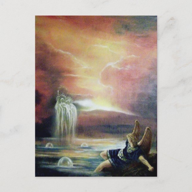 TVÅ SAINT JOHN OCH FALLEN ANGEL VYKORT (Framsida)