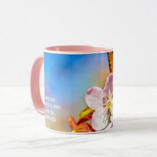 Två Sakura Cherry Flowers Mugg