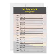 Två sanningar och ett Ljugit spel | Familjeåterför