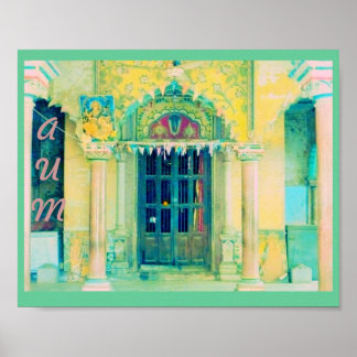 Två "saraswati tempel" poster