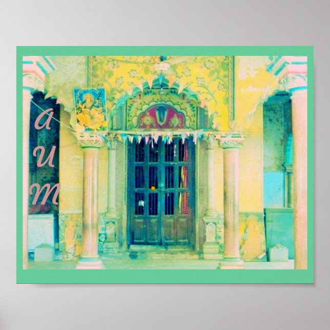 Två "saraswati tempel" poster (Framsidan)