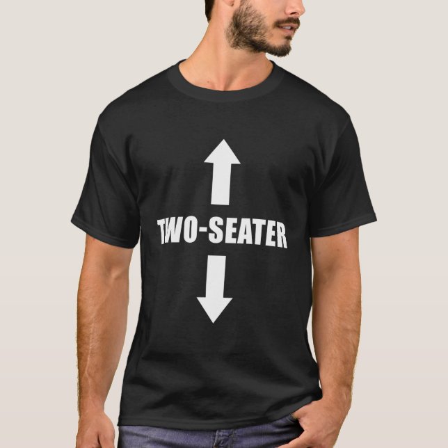 Två säten t shirt (Framsida)