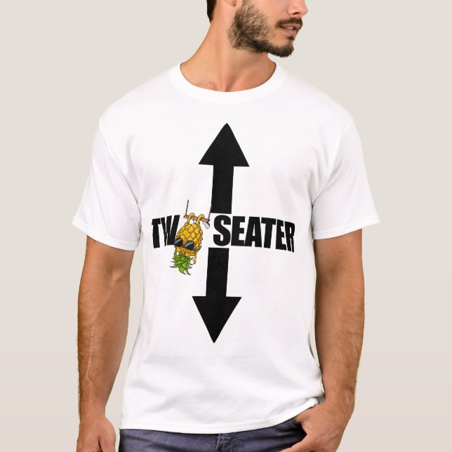 Två säten upp och ned, anas två säten t shirt (Framsida)