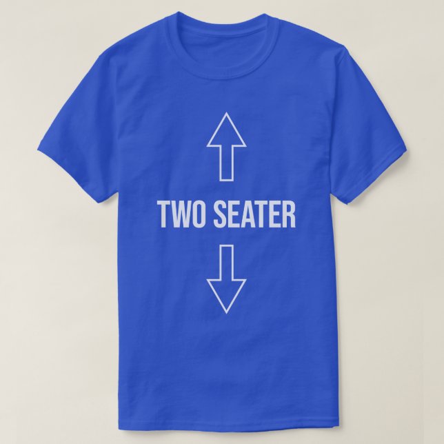 Två säteskonster funna t shirt (Design framsida)