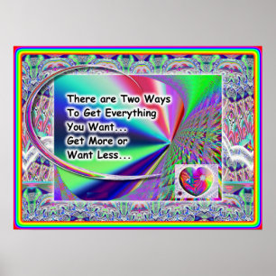 Två sätt poster