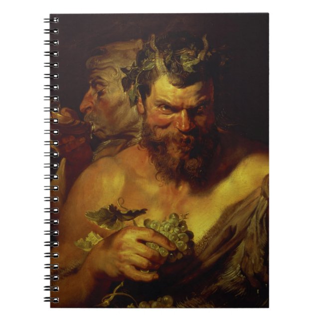 Två Satyrs (olja på panel) Anteckningsbok (Framsidan)