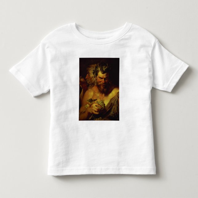 Två Satyrs (olja på panel) T-shirt (Framsida)
