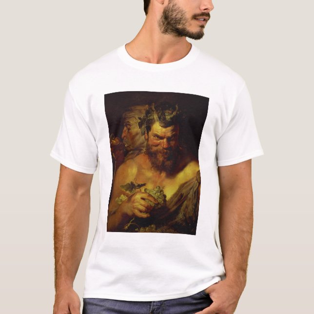 Två Satyrs (olja på panel) T-shirt (Framsida)