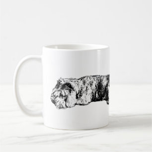 Två Schnauzer – Svart & Vitt Hundmugg Kaffemugg