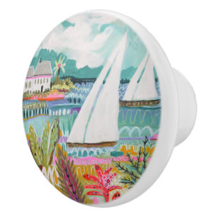 Två segelbåtar knopp