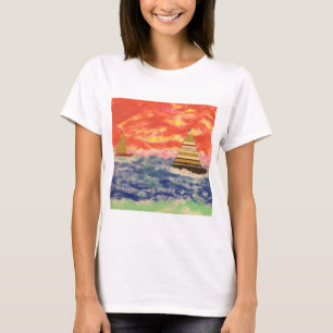 Två segelbåtar t shirt