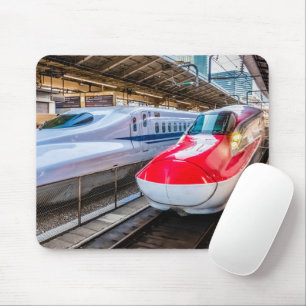 Två Shinkansen vid Tokyo Station Musmatta