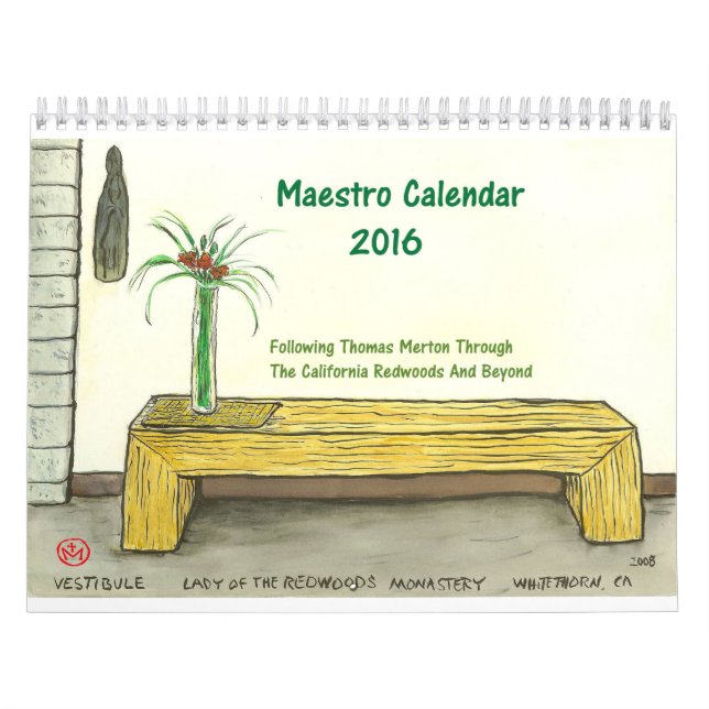 Två sida, medel, vitkalender kalender (Omslag)