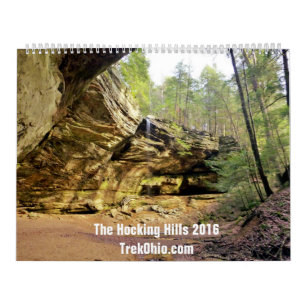 Två-Sida stor kalender - Hocking backar 2016