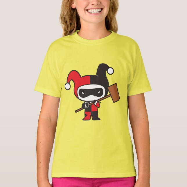 Två-sidiga Chibi Harley Quinn Tee (Framsida)