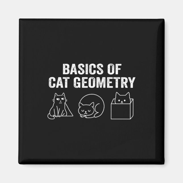 Två sidokabinella grunder för katetri Geometry Fun Magnet (Framsidan)
