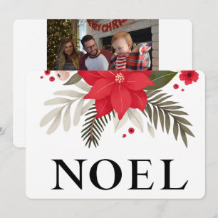 Två sidokon för fotopatrering - NOEL-julkort - Hel Julkort