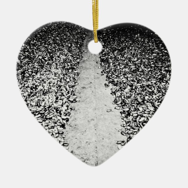 två sidor av kakao julgransprydnad keramik (Framsidan)