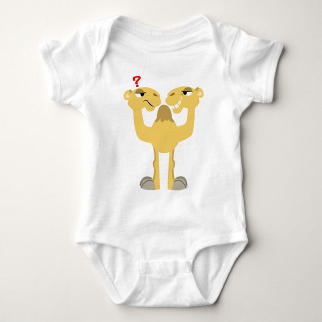 Två sidor av samma Tecknad Camel Baby T-Shirt (Framsida)