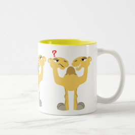 Två sidor av samma Tecknad Camel Två-Tonad Mugg
