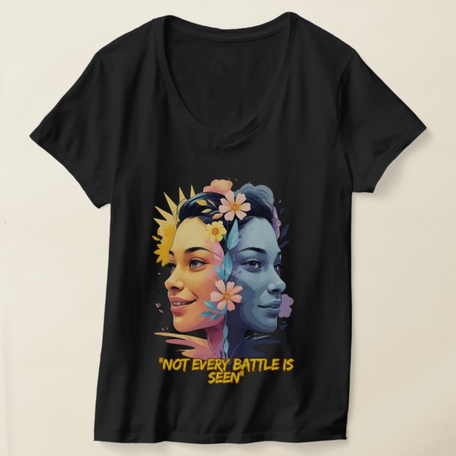 Två sidor av sinnet - inte varje slag ses t shirt (Laydown)