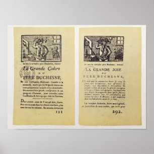 Två sidor från La Grande Colere de Pere Poster