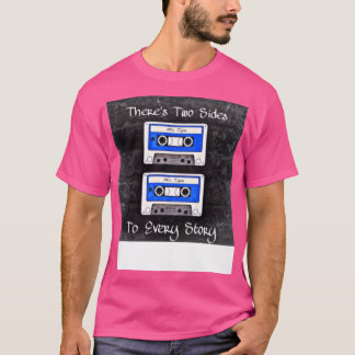 Två sidor i varje artikel (blå band) t shirt