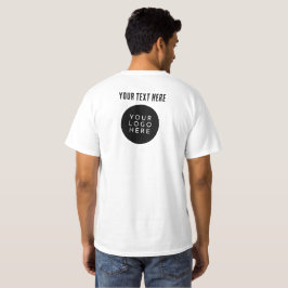 TVÅ SIDOR | LOGOTYP och  för Anpassningsbar T Shirt