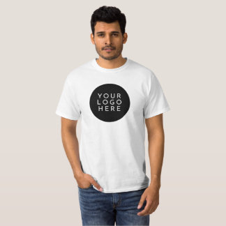 TVÅ SIDOR PÅ DITT LOGOTYP Anpassningsbar-BOLAG T Shirt