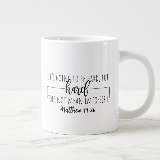 Två sidor - Stora kaffet mugg mugg Jumbo Mugg (Höger)