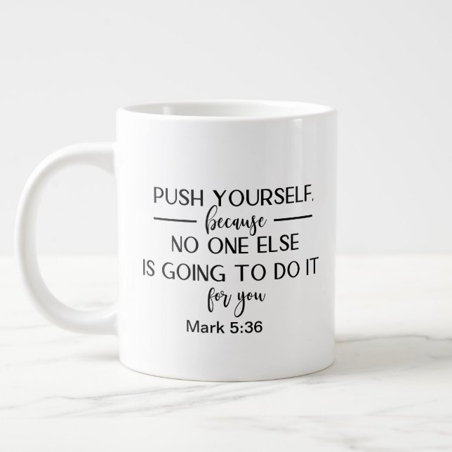 Två sidor - Stora kaffet mugg mugg Jumbo Mugg (Vänster)