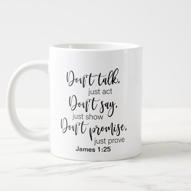 Två sidor - Stora kaffet mugg mugg Jumbo Mugg (Vänster)