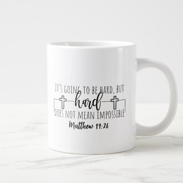 Två sidor - Stora kaffet mugg mugg Jumbo Mugg (Höger)
