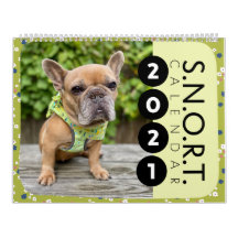 Två sidor storKalender, vit