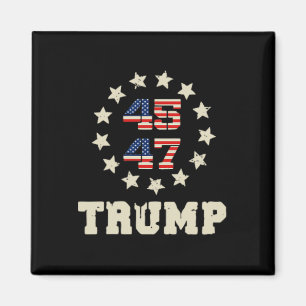 (två sidor) Trump 2024 Qr 4547 Funny Trump Dancing Magnet