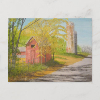 Två Silos - Sussex County NJ Vykort