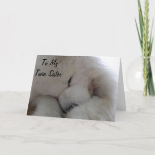 TVÅ SISTER BIRTHDAY ÖNSKAR FRÅN MIN HJÄRTA KORT