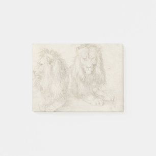 Två sittande Lejon Albrecht Durer Post-it Block