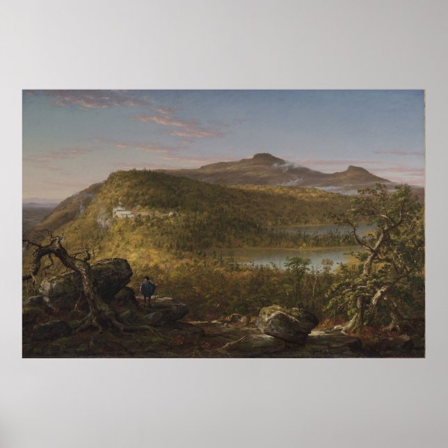 Två Sjöar & Mountain House - Thomas Cole Poster (Framsidan)
