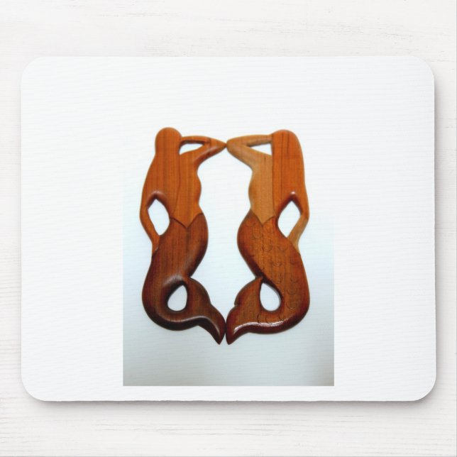 två sjöjungfruar musmatta (Framsidan)