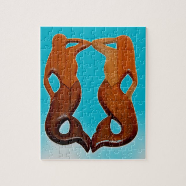 två sjöjungfrur på vakt pussel (Vertikal)