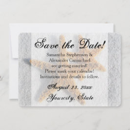 Två sjöstjärnor Sand, Strand Spara datum Inbjudningar