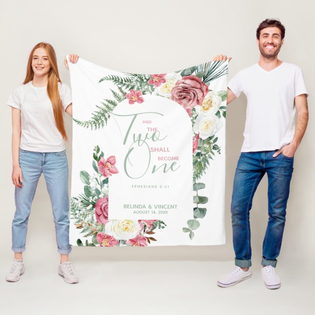 Två ska bli en bibel vid Bröllop Fleecefilt (På plats)