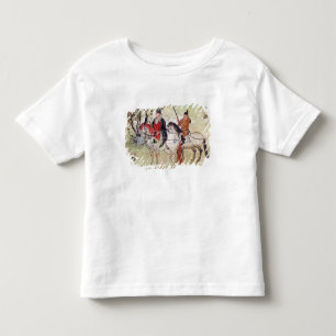 Två skicklig ryttare i en landskap t-shirt