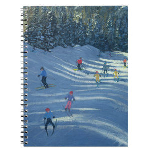 Två Skida-Sluttar 2004 Anteckningsbok Med Spiral