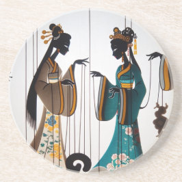 Två skönheter underlägg