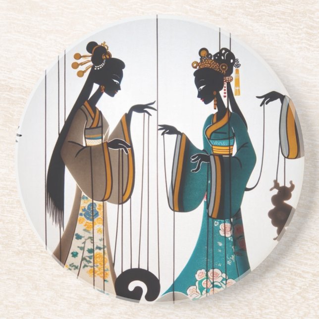 Två skönheter underlägg (Framsidan)